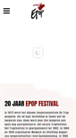 Mobile Screenshot of epopfestival.nl